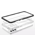 Coque transparente 3 en 1 pour Samsung Galaxy A53 5G Frame Gel Cover Noir