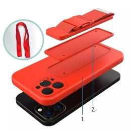 Corde étui silicone lanière couverture sac à main lanière sangle pour Samsung Galaxy S22 bleu marine