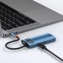 Hub USB Type C multifonctionnel Baseus Metal Gleam 6in1 - Alimentation USB Type C 100W / HDMI 4K 30Hz / 3x USB 3.2 Gen 1 / RJ45 