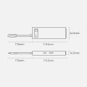 Hub USB Type C multifonctionnel Baseus Metal Gleam 6in1 - Alimentation USB Type C 100W / HDMI 4K 30Hz / 3x USB 3.2 Gen 1 / RJ45 