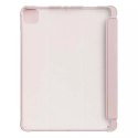 Stand Tablet Case Smart Cover pour iPad Pro 12,9 &#39;&#39; 2021 avec fonction de support rose