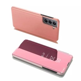 Clear View Case Flip Cover pour Samsung Galaxy S22 + (S22 Plus) rose