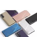 Clear View Case Flip Cover pour Samsung Galaxy S22 + (S22 Plus) rose