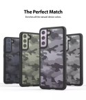 Coque en TPU Ringke Fusion Matte avec cadre en gel pour Samsung Galaxy S21 FE Noir Camo Noir (FM576E73)