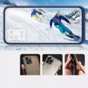 Coque transparente 3 en 1 pour Samsung Galaxy A03s (166) cadre gel cover bleu