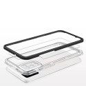 Coque transparente 3 en 1 pour Samsung Galaxy A03s (166) coque en gel noir