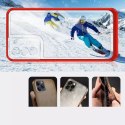 Coque transparente 3 en 1 pour Samsung Galaxy S21 FE Frame Cover Gel Rouge