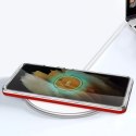 Coque transparente 3 en 1 pour Samsung Galaxy S21 Ultra 5G Frame Gel Cover Rouge