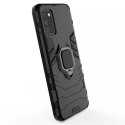 Etui hybride rigide Ring Armor + support magnétique pour Samsung Galaxy A03s (166.5) noir