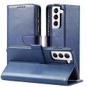 Magnet Case Elegant Case Cover Flip Cover Samsung Galaxy S22 + (S22 Plus) Bleu