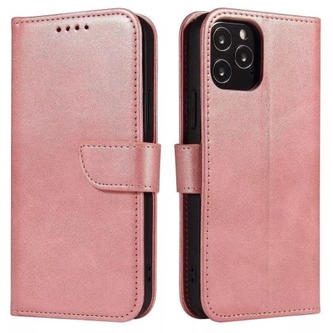 Magnet Case Housse élégante avec rabat et fonction de support pour Samsung Galaxy A03s (166.5) rose