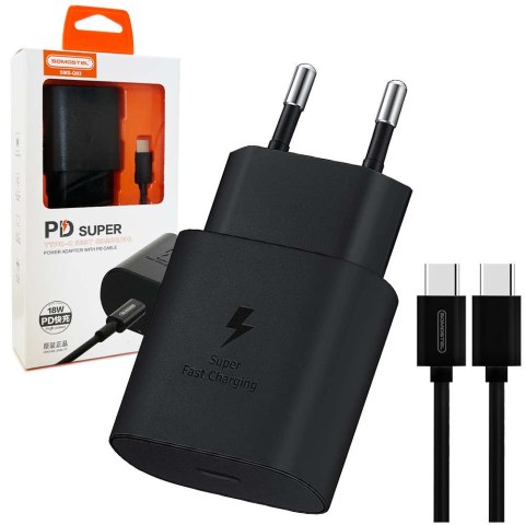 Ładowarka sieciowa Alogy szybka USB-C PD 20W + Kabel Lightning 1m Biały