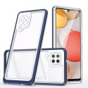 Coque transparente 3 en 1 pour Samsung Galaxy A42 5G Frame Gel Cover Bleu