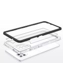 Coque transparente 3 en 1 pour Samsung Galaxy A42 5G Frame Gel Cover Noir