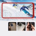 Coque transparente 3 en 1 pour Samsung Galaxy A42 5G Frame Gel Cover Rouge