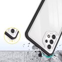 Coque transparente 3 en 1 pour Samsung Galaxy A72 4G Frame Gel Cover Noir