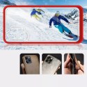 Coque transparente 3 en 1 pour Samsung Galaxy A72 4G Frame Gel Cover Rouge