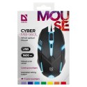 MYSZ DEFENDER CYBER MB-560L CZARNA 7 KOLORÓW 1200dpi 3P