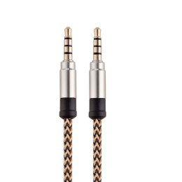 Kabel Rock Audio 2x Mini Jack 3.5mm Gold AUX 2m Tarnish