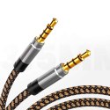 Kabel Rock Audio 2x Mini Jack 3.5mm Gold AUX 2m Tarnish