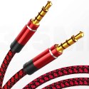 Kabel Rock Audio 2x Mini Jack 3.5mm Gold AUX 2m Tarnish