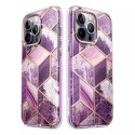 Supcase cosmo iphone 14 pro max marble purple