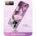 Supcase cosmo iphone 14 pro max marble purple