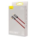 Kabel USB-C do USB-C kątowy Baseus Legend Series, PD, 100W, 1m (czerwony)