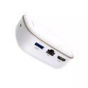Baseus multifunkční USB Type C HUB, čtečka paměťových karet, externí síťová karta (USB 3.0, RJ45, HDMI, SD, micro SD) Power Deli
