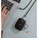 Baseus multifunkční USB Type C HUB, čtečka paměťových karet, externí síťová karta (USB 3.0, RJ45, HDMI, SD, micro SD) Power Deli