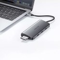 Ugreen 9v1 multifunkční HUB USB 3.2 Gen. 1 HDMI (4K @ 60 Hz) VGA (Full HD @ 60 Hz) Ethernet Čtečka karet TF / SD PD 100W USB Typ