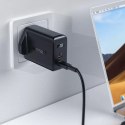 Acefast GaN nabíječka (britská zástrčka) 2x USB typ C 50W, napájení, PPS, Q3 3.0, AFC, FCP (A32 UK)