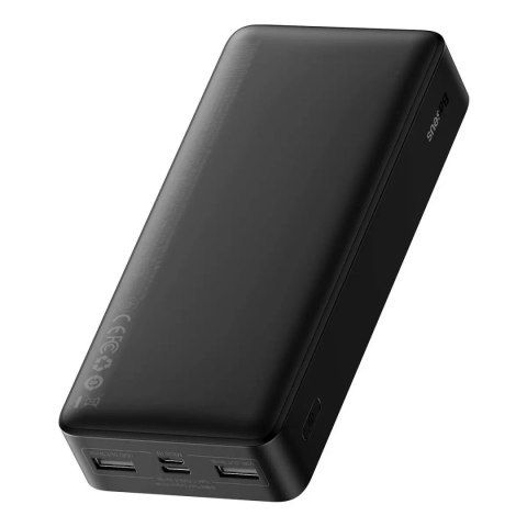 Baseus Bipow Fast Charging Power Bank 20000mAh 15W bílá (Overseas Edition) + USB-A - Micro USB 0,25m kabel černý (PPBD050101)