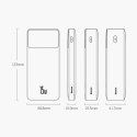 Baseus Bipow Fast Charging Power Bank 20000mAh 15W bílá (Overseas Edition) + USB-A - Micro USB 0,25m kabel černý (PPBD050101)