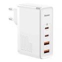 Baseus GaN2 Pro rychlá nabíječka 100W USB / USB Type C Quick Charge 4+ Power Delivery bílá (CCGAN2P-L02)