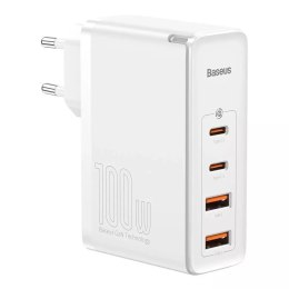 Baseus GaN2 Pro rychlá nabíječka 100W USB / USB Type C Quick Charge 4+ Power Delivery bílá (CCGAN2P-L02)