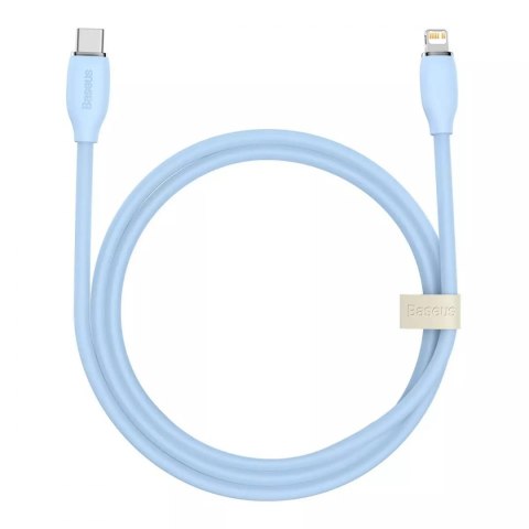 Baseus kabel, USB Type C - Lightning 20W kabel, 1,2 m dlouhý Jelly Liquid Silica Gel - modrý