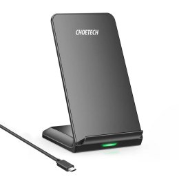 Choetech Qi bezdrátová nabíječka 10W stojánek na telefon + USB kabel - micro USB černý (T524-S)