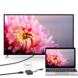 Choetech adaptérový rozbočovač z USB typu C (samec) na HDMI (samice) 4K 60Hz / VGA (samice) FullHD 1080p 60Hz černá (HUB-M17)