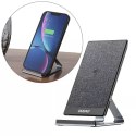 Dudao Fast Wireless Charger With 15W Aluminum Stand Black (A10Pro)