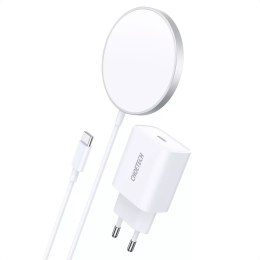 Indukční nabíječka Choetech MagSafe + adaptér PD5005 bílý (T517-F)