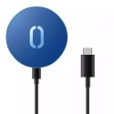 Joyroom 15W bezdrátová Qi nabíječka pro iPhone (kompatibilní s MagSafe) + kabel USB typu C modrý (JR-A28)