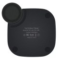 Kožená bezdrátová nabíječka iCarer 2v1 Qi 10W pro telefon a Apple Watch Brown (IWXC005-BN)
