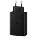 Samsung nabíječka 2x USB Type C / USB PPS, Power Delivery PD 65W, QC 3.0, AFC, FCP černá (EP-T6530NBEGEU)