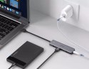 Ugreen USB HUB splitter - 4x USB 3.2 Gen 1 s micro USB napájecím portem šedý (CM219 50985)