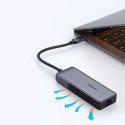 Ugreen adaptér Adaptér USB typu C (samec) - Ethernet RJ-45 (samice) 5 Gb/s černý (CM312)