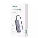 Ugreen adaptér Adaptér USB typu C (samec) - Ethernet RJ-45 (samice) 5 Gb/s černý (CM312)