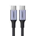 Ugreen kabel USB Typ C - USB Typ C 5 A 100 W Napájení Rychlé nabíjení 3.0 FCP 480 Mb/s kabel 2 m šedý (70429 US316)