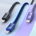 Baseus Crystal Shine Series kabel USB kabel pro rychlé nabíjení a přenos dat USB Typ A - Lightning 2,4A 1,2m fialový (CAJY000005
