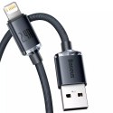 Baseus Crystal Shine Series kabel USB kabel pro rychlé nabíjení a přenos dat USB Typ A - Lightning 2,4A 2m černý (CAJY000101)